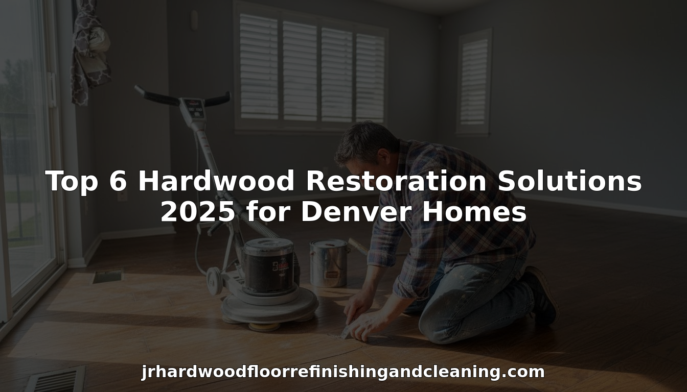 Denver homeowner restoring hardwood floors