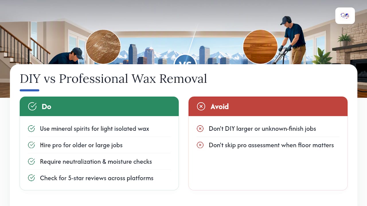 Our honest take on DIY vs. professional wax removal — overview diagram