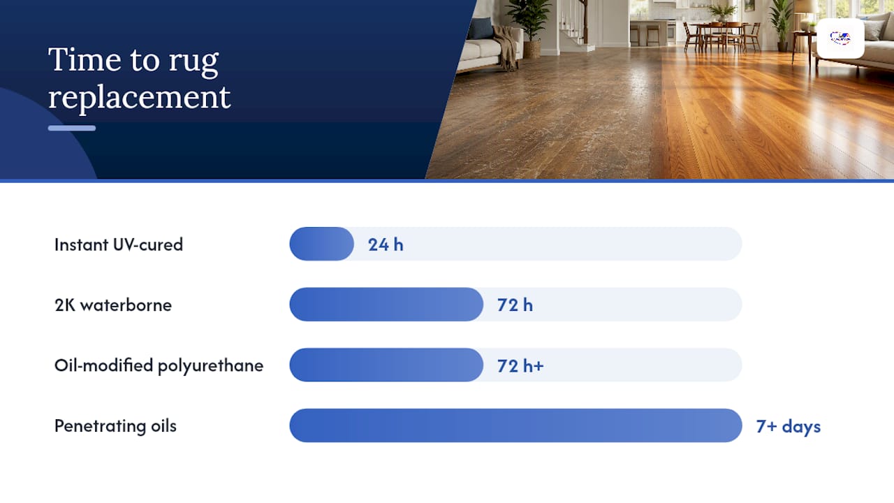 Comparison of hardwood floor finish performance metrics