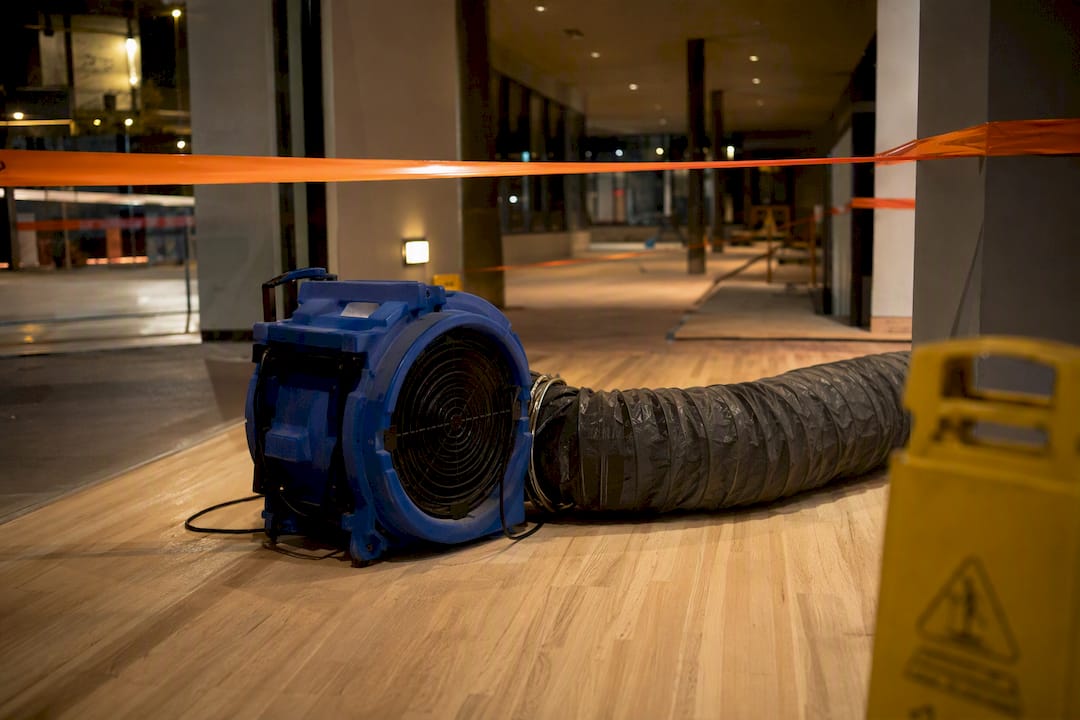 Ventilation equipment for after-hours floor refinishing