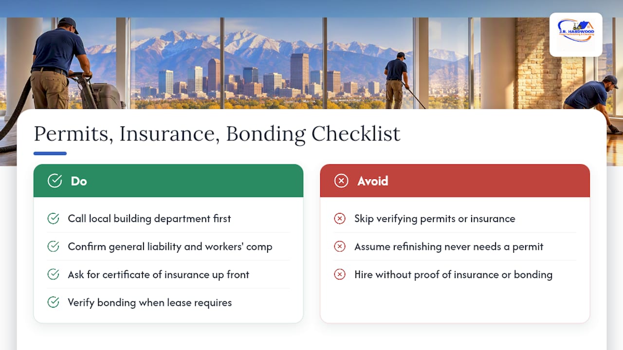 Additional costs: permits, insurance, and bonding for commercial jobs — overview diagram